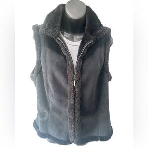 Chaps Outerwear Zip Up Vest Large